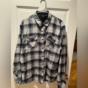 Plaid flannel button down